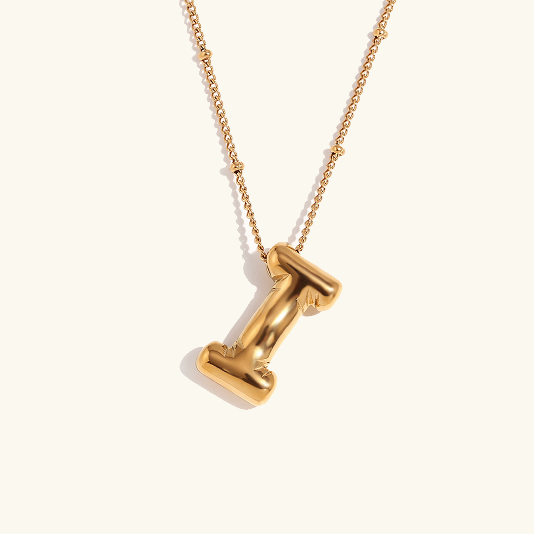 Balloon Gold Initial Necklace - Joie d’Or