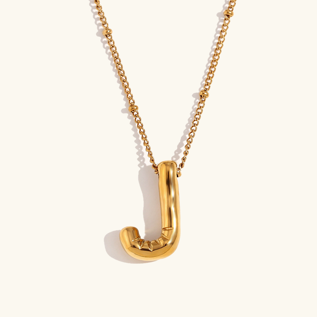 Balloon Gold Initial Necklace - Joie d’Or
