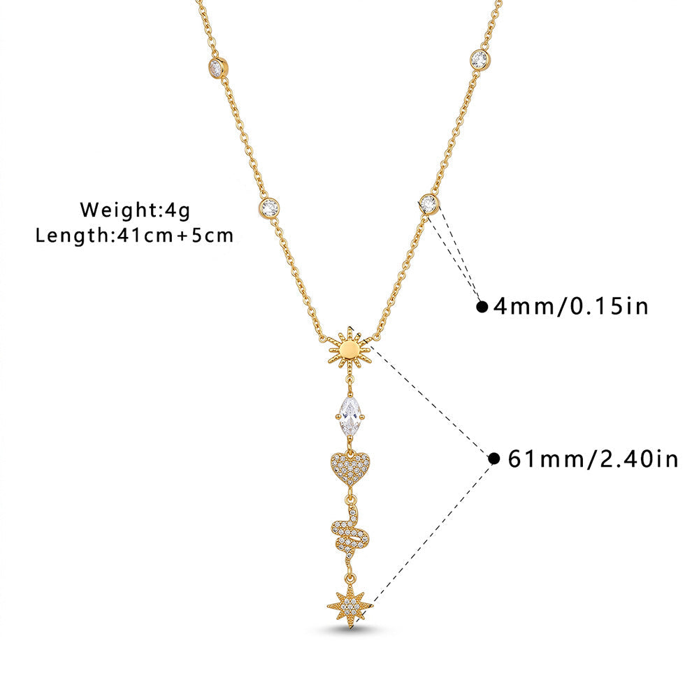 Sybille Talisman Charm Gold Necklace
