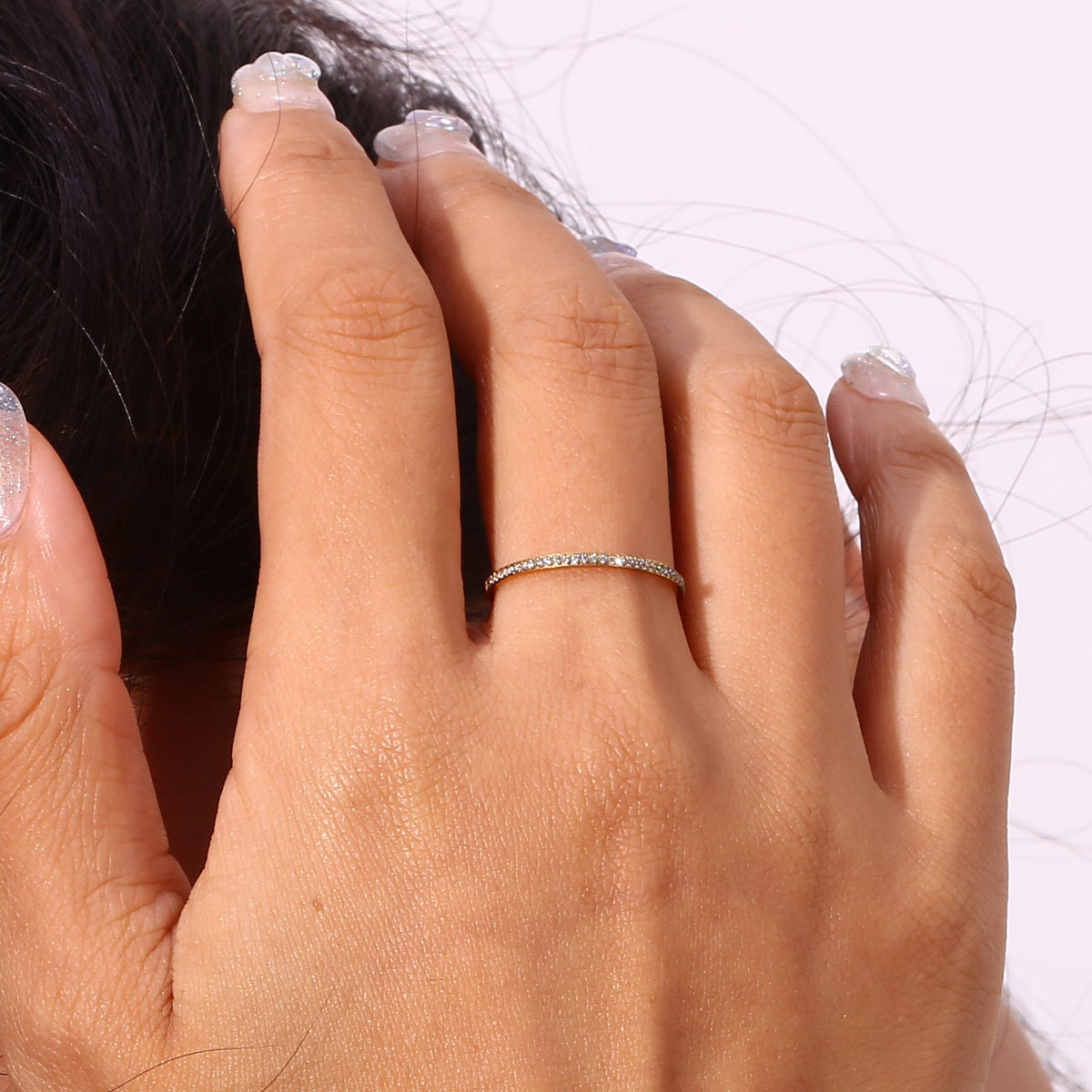 Zarra Paved Gold Ring - Joie d’Or