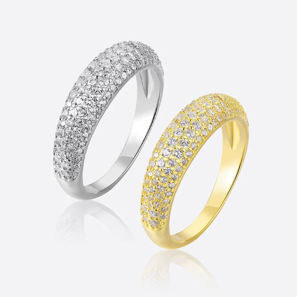Emilie Luxe Pavé Ring - Joie d’Or