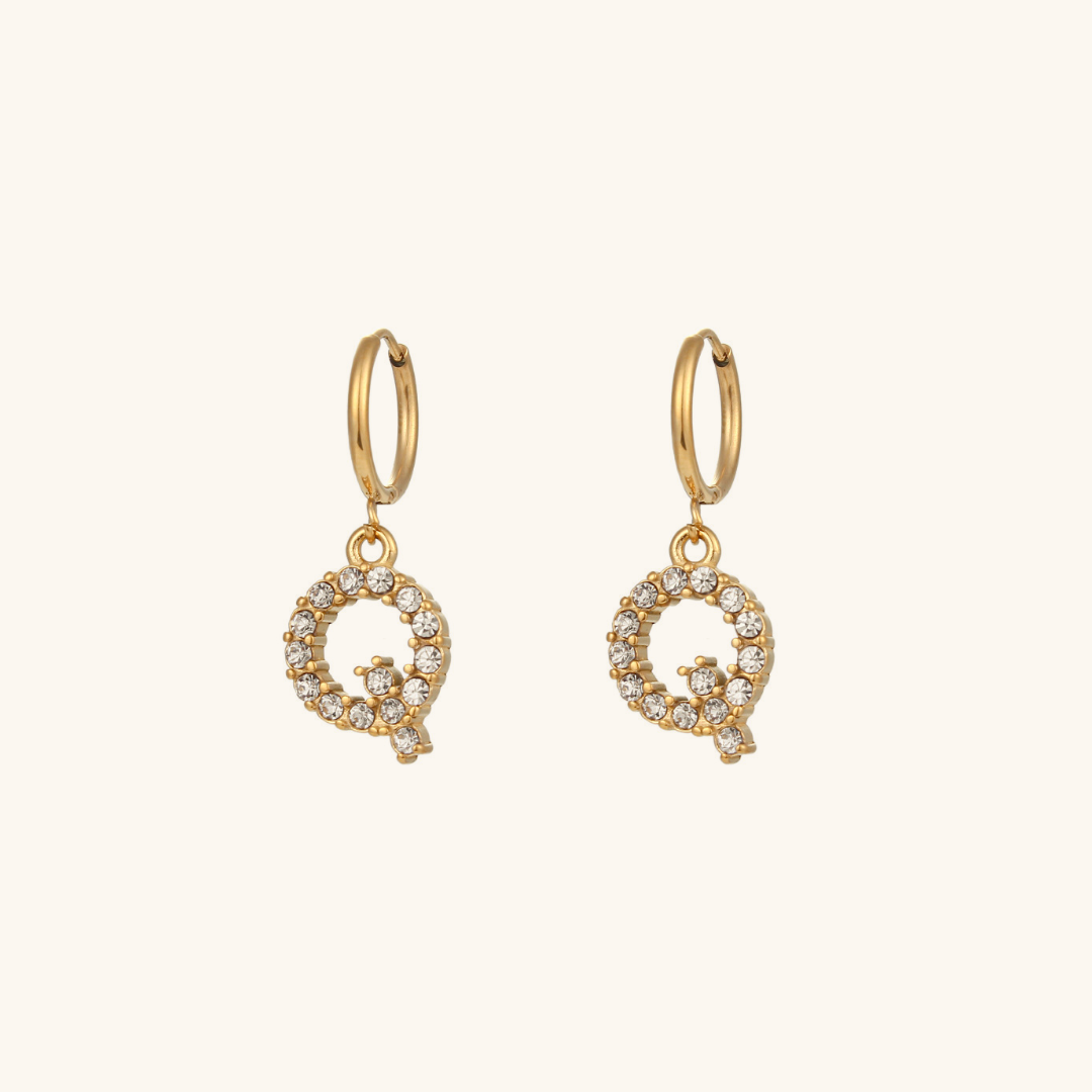 Wilhemina Initial Letter Earrings - Joie d’Or