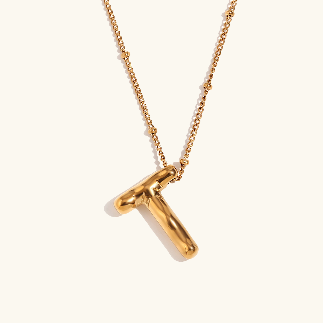 Balloon Gold Initial Necklace - Joie d’Or