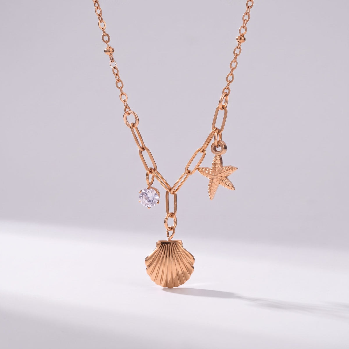 Beatrix Ocean Charms Gold Necklace - Joie d’Or