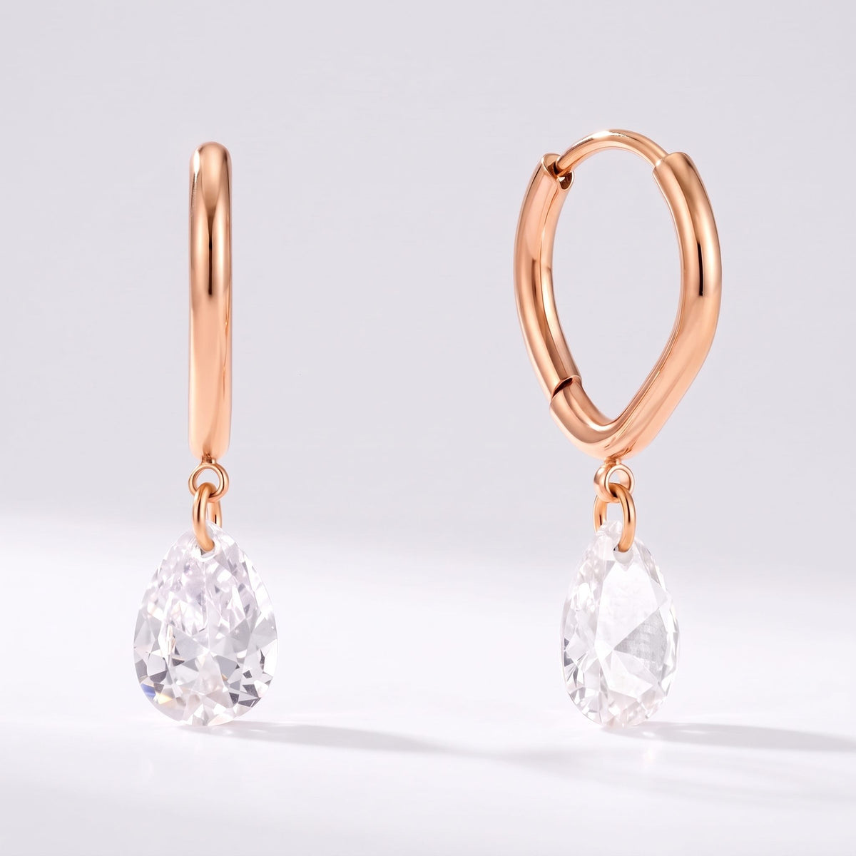 Carla Teardrop Huggie Gold Earrings - Joie d’Or