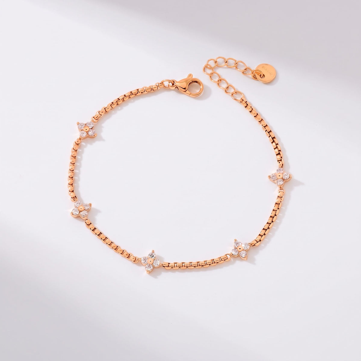Clara Crystal Clover Gold Bracelet - Joie d’Or