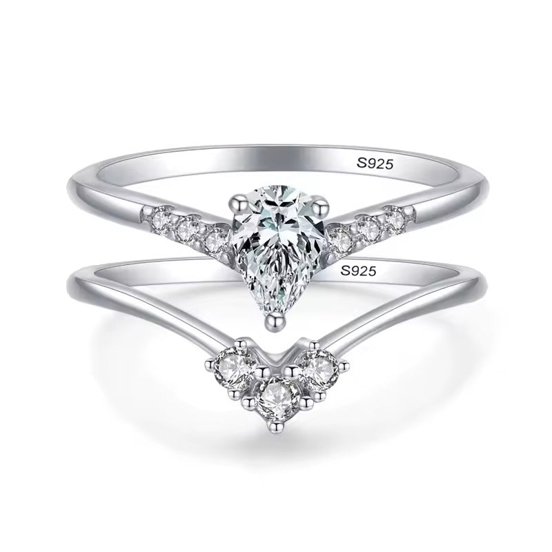 Élodie Crystal Duo Ring - Joie d’Or