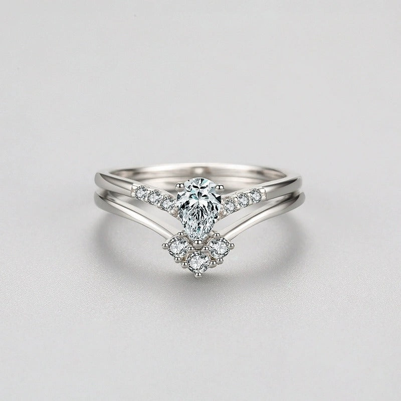 Élodie Crystal Duo Ring - Joie d’Or