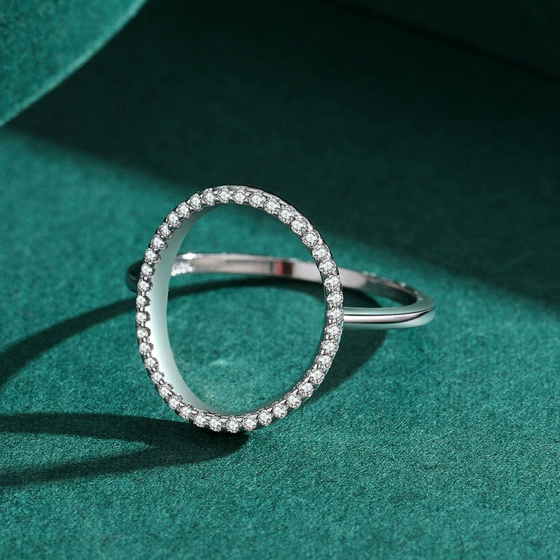 Luna Circle Silver Ring - Joie d’Or