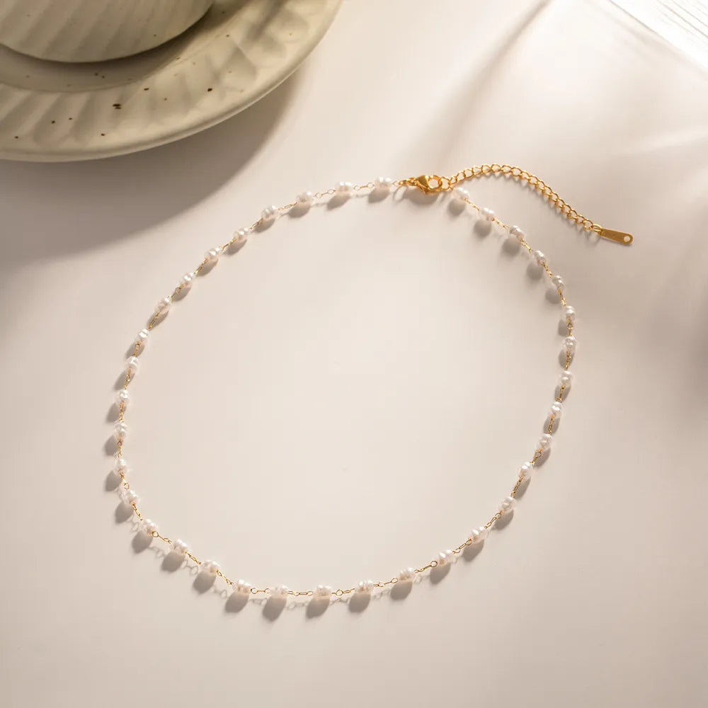 Valentina Tiny Baroque Pearl Necklace - Joie d’Or