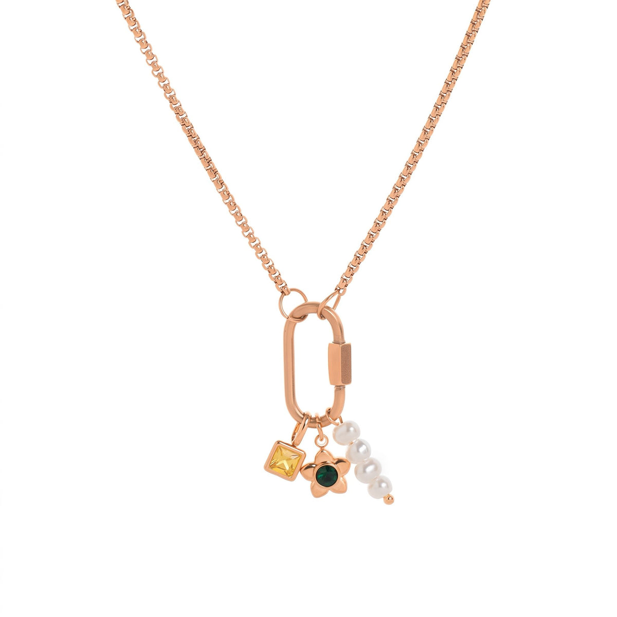 Lilou Daisy Charm Gold Necklace - Joie d’Or