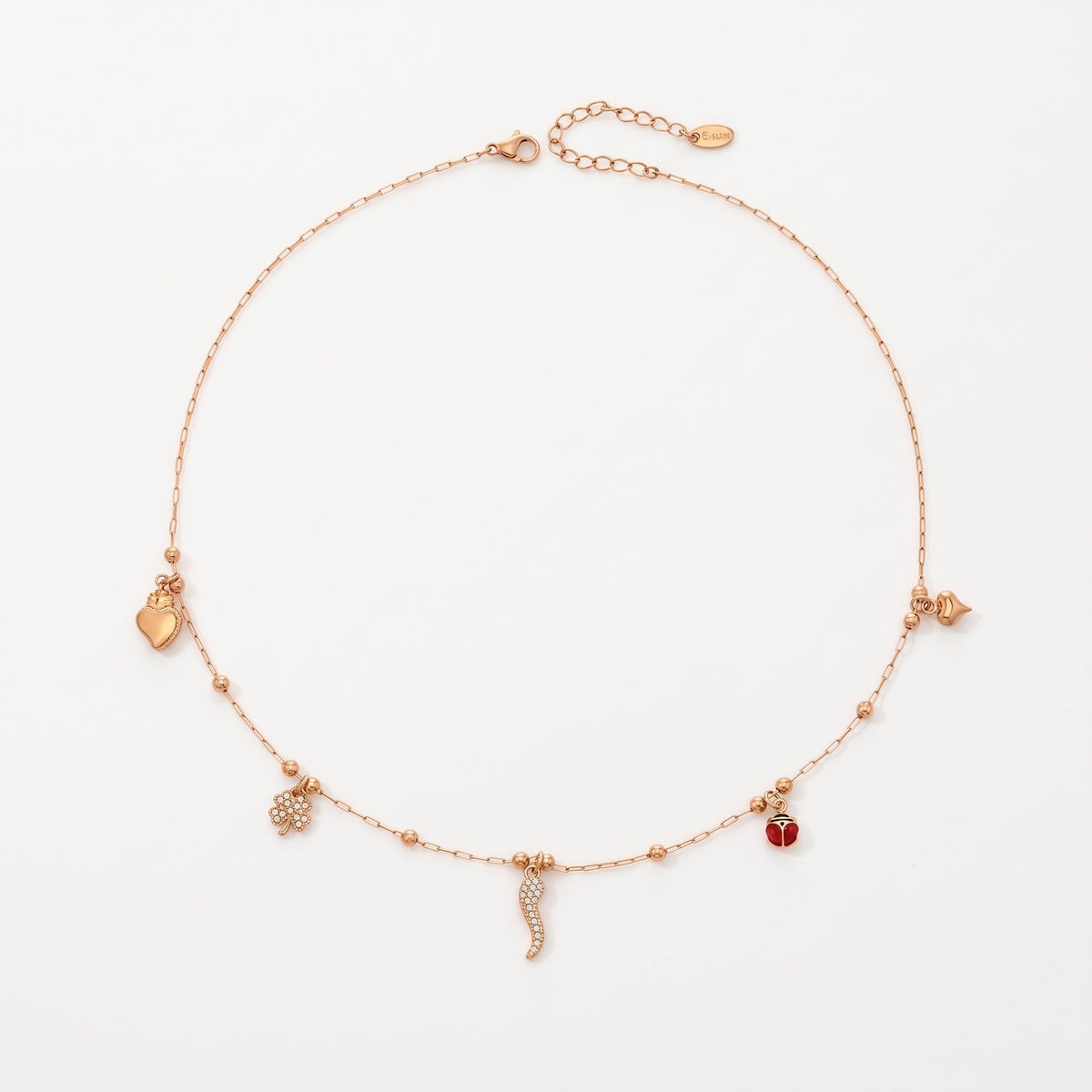 Mathilde Crystal Chilli Gold Necklace - Joie d’Or