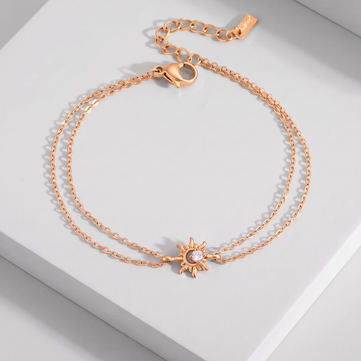 Olivia Crystal Sun Gold Bracelet - Joie d’Or