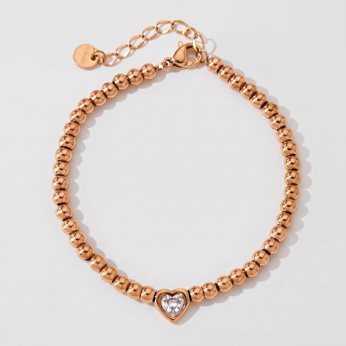 Vittoria Heart Beaded Gold Bracelet - Joie d’Or