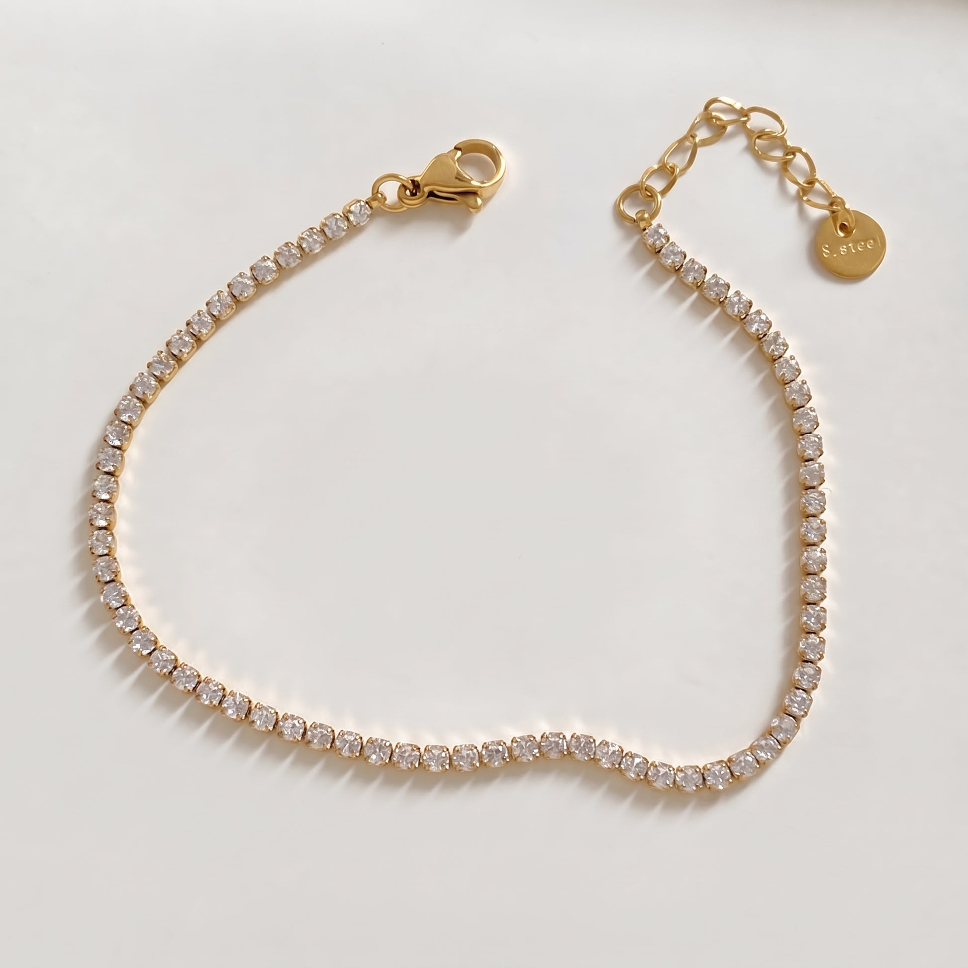 Ottavia Zirconia Gold Tennis Bracelet - Joie d’Or