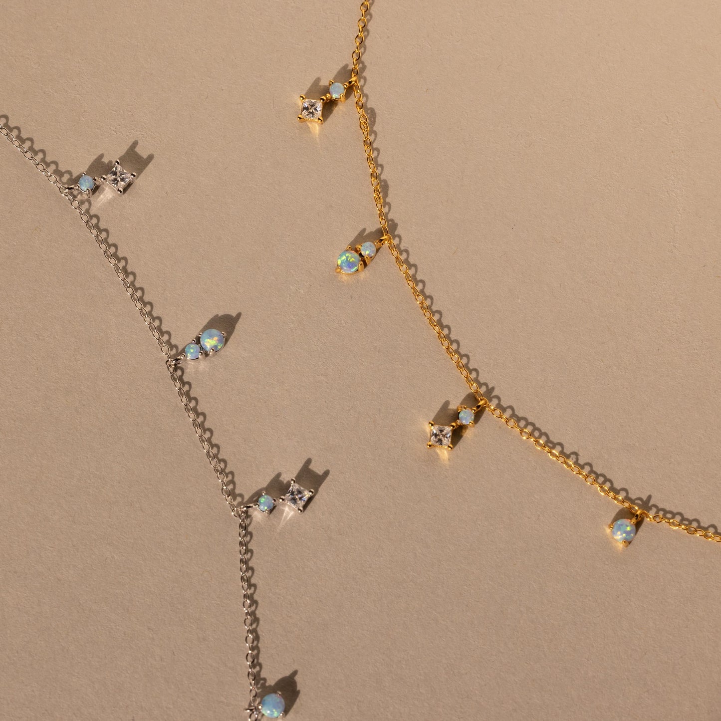Celeste Opal Drop Necklace
