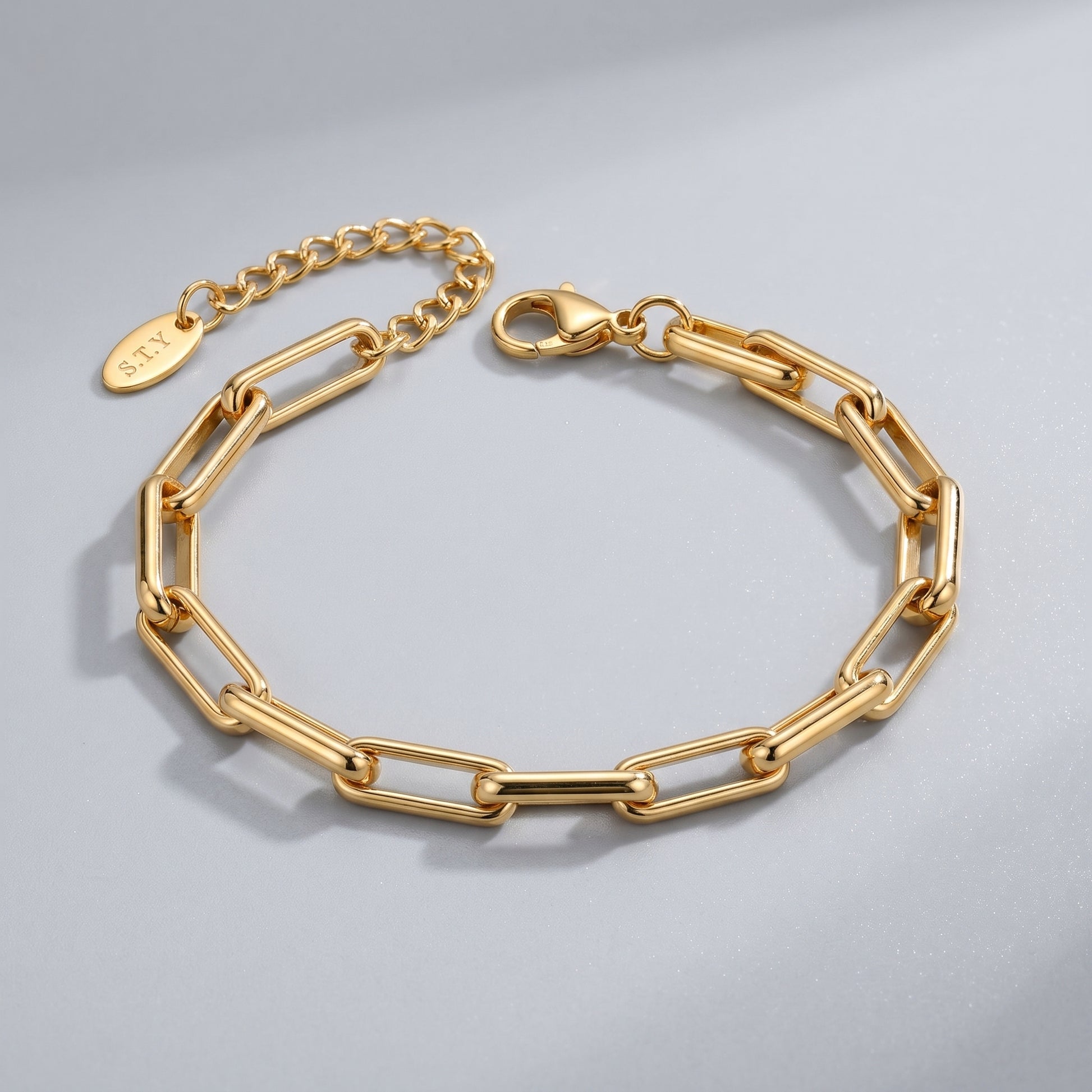 Amélie Minimalist Gold Link Bracelet - Joie d’Or