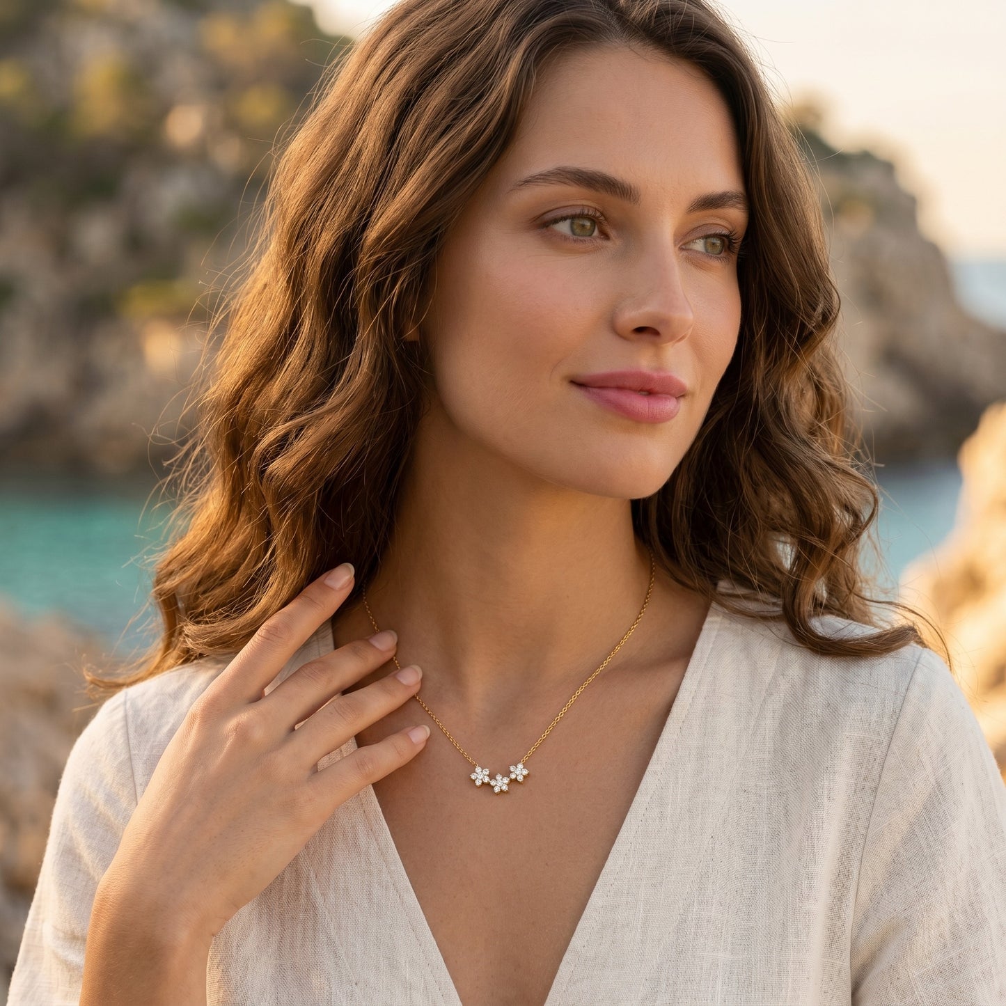 Alessandra Radiant Flora Necklace - Joie d’Or