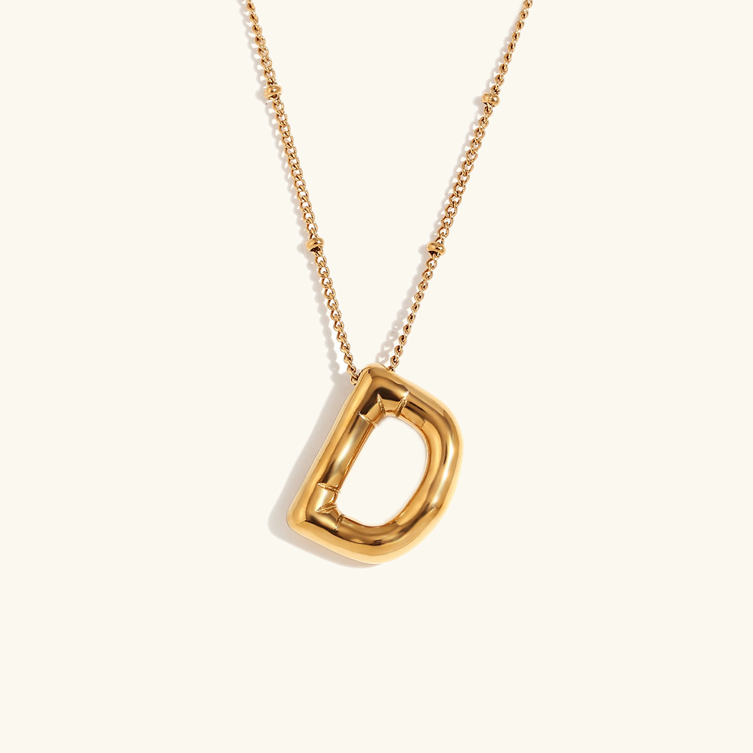 Balloon Gold Initial Necklace - Joie d’Or