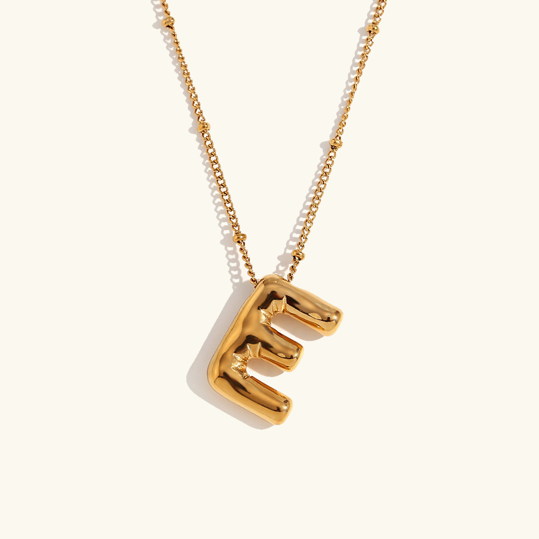 Balloon Gold Initial Necklace - Joie d’Or