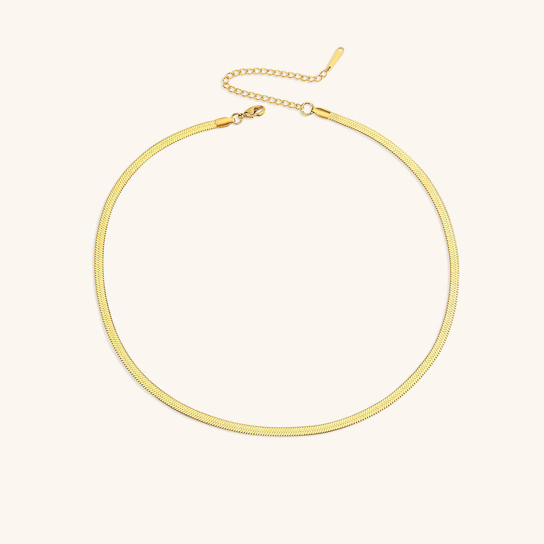 Elizabeth Gold Herringbone Necklace - Joie d’Or