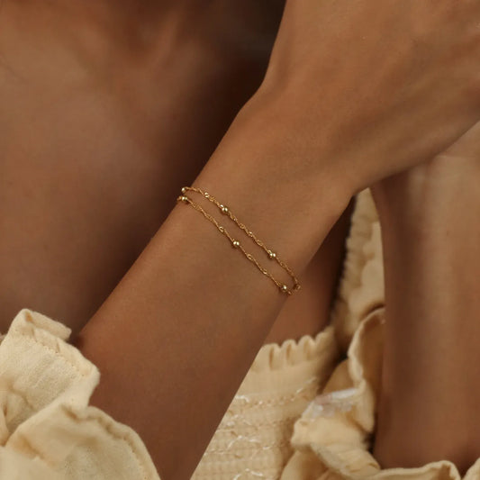 Elena Double Bead Bracelet