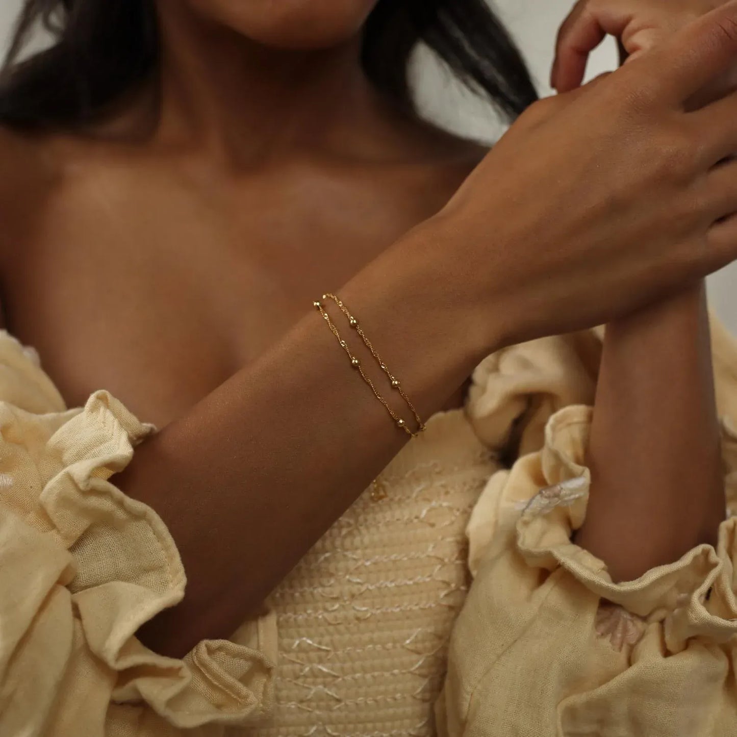 Elena Double Bead Bracelet