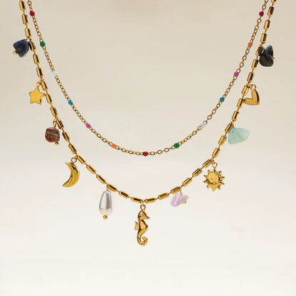 Bohemia Layered Gold Necklace