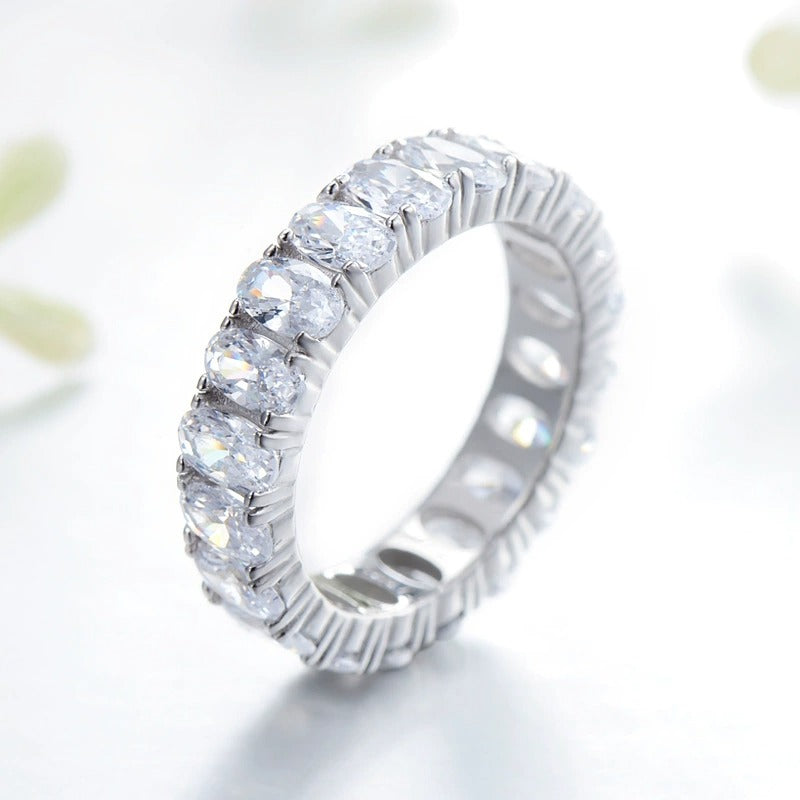 Amelia Eternity Silver Ring - Joie d’Or