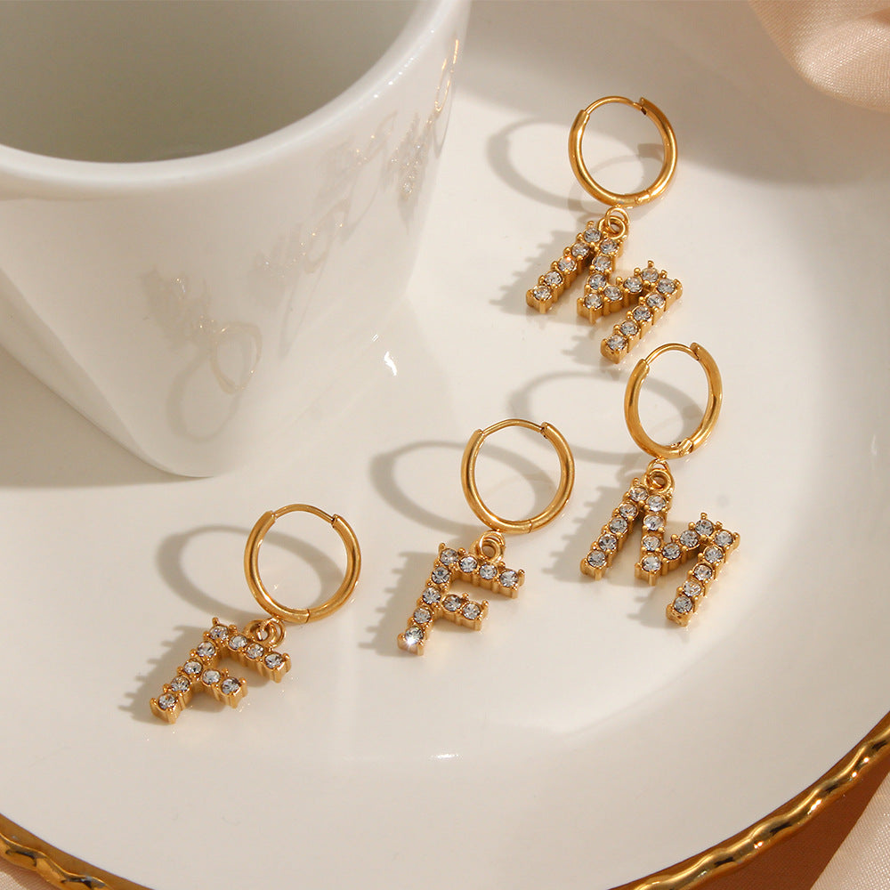 Wilhemina Initial Letter Earrings - Joie d’Or
