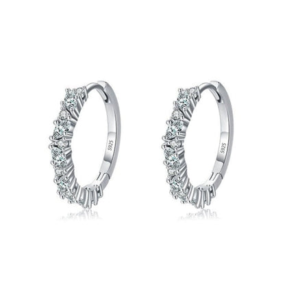Celeste Pavé Hoop Earrings