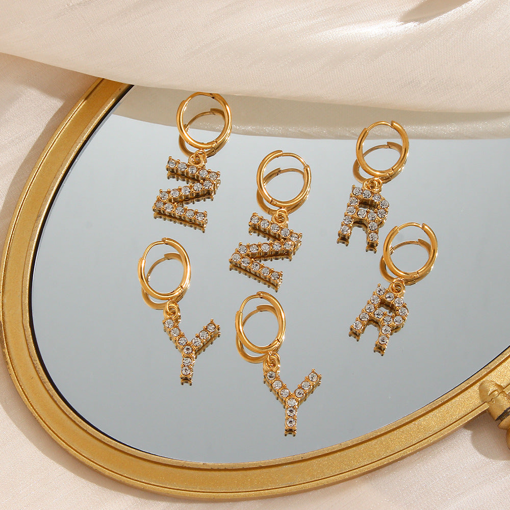 Wilhemina Initial Letter Earrings - Joie d’Or