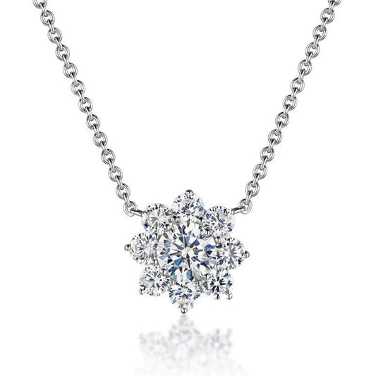 Andora Silver Crystal Necklace