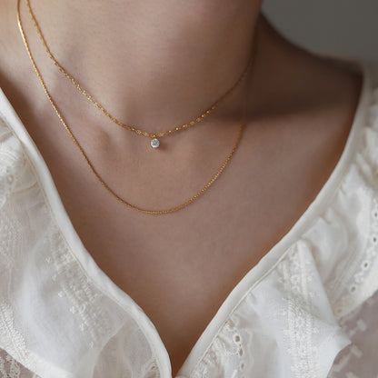 Lora Dainty Crystal Necklace