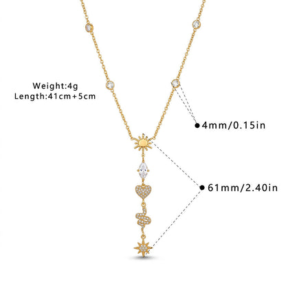 Sybille Talisman Charm Gold Necklace