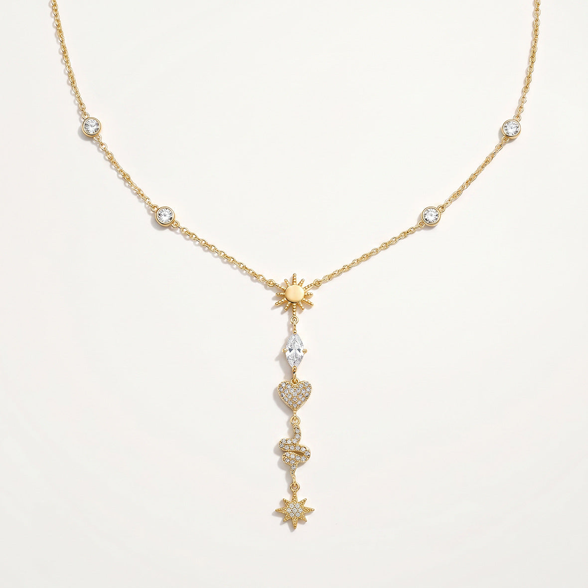 Sybille Talisman Charm Gold Necklace