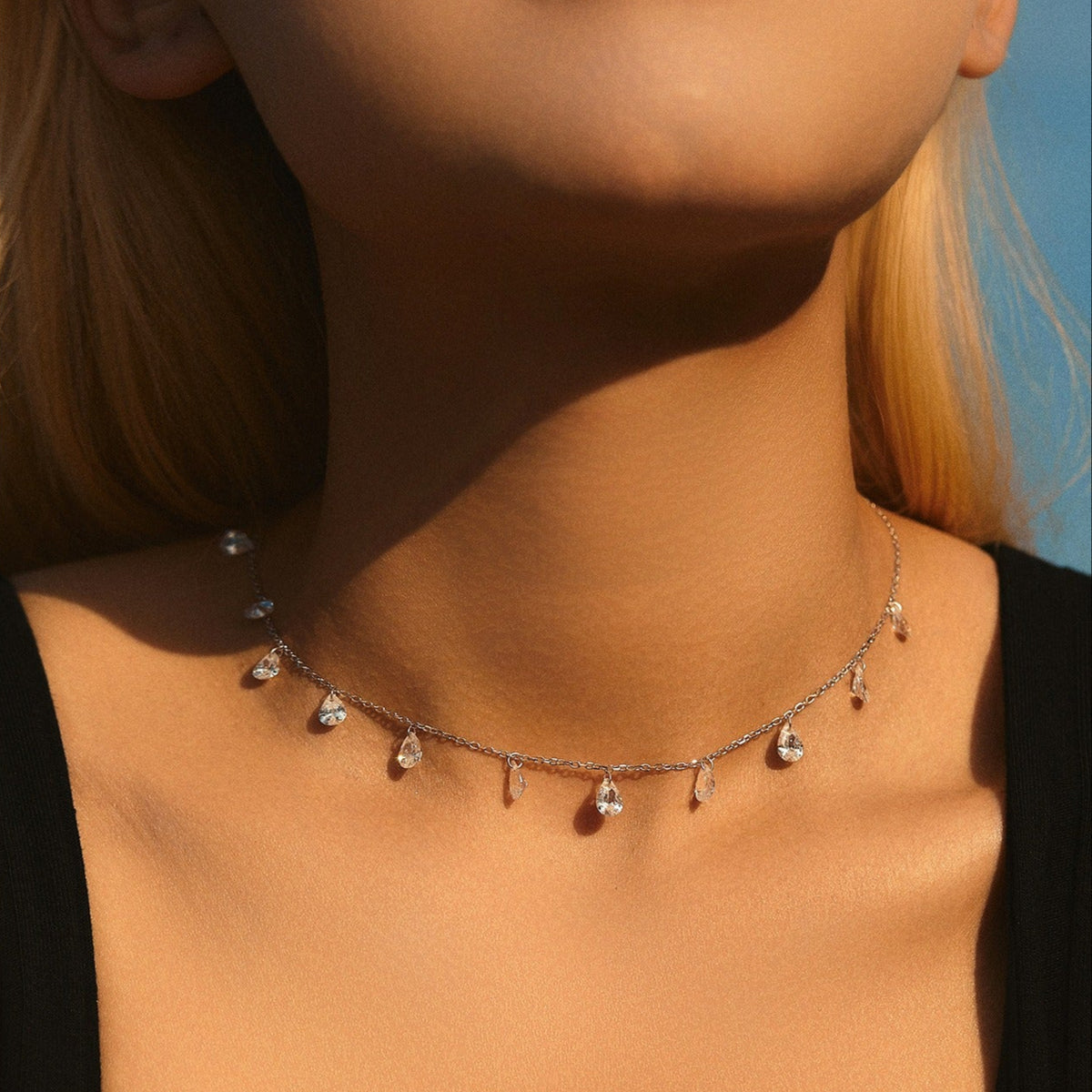 Elise Sparkling Dew Necklace - Joie d’Or