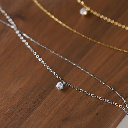 Lora Dainty Crystal Necklace