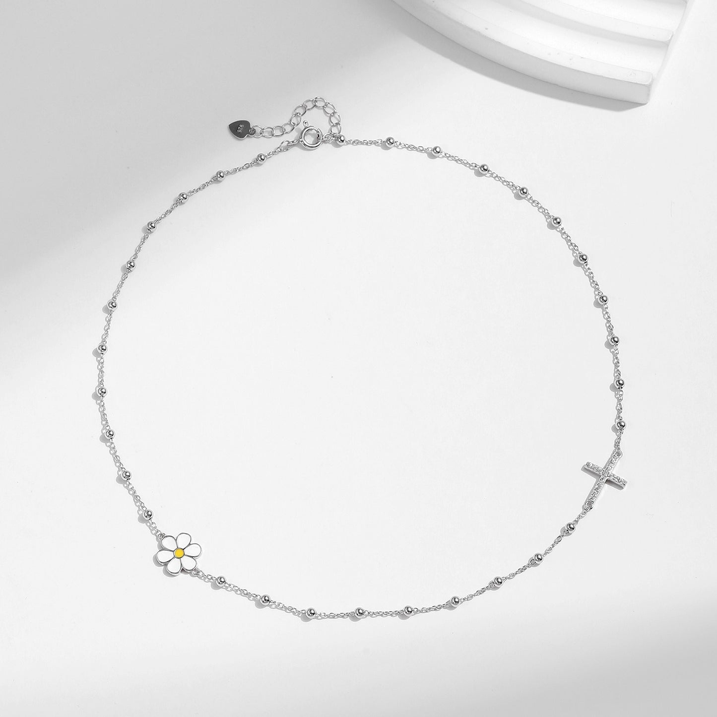 Elise Marguerite Croix Necklace