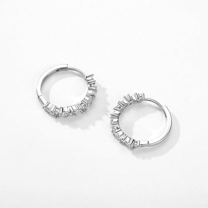 Celeste Pavé Hoop Earrings