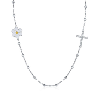 Elise Marguerite Croix Necklace