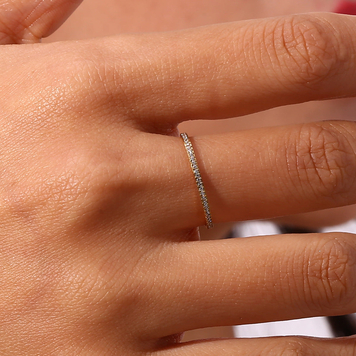 Zarra Paved Gold Ring - Joie d’Or