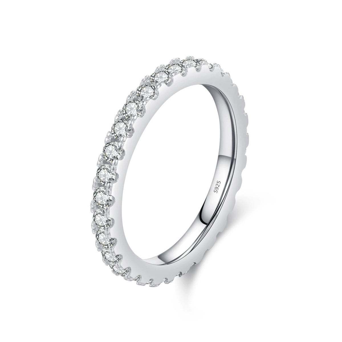 Lydia Eternity Silver Band - Joie d’Or