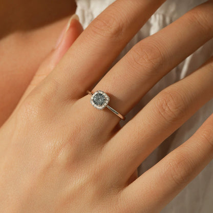 Isabelle Halo Silver Ring