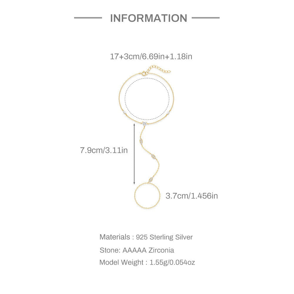 Amélie Sparkling Crystal Bracelet - Joie d’Or