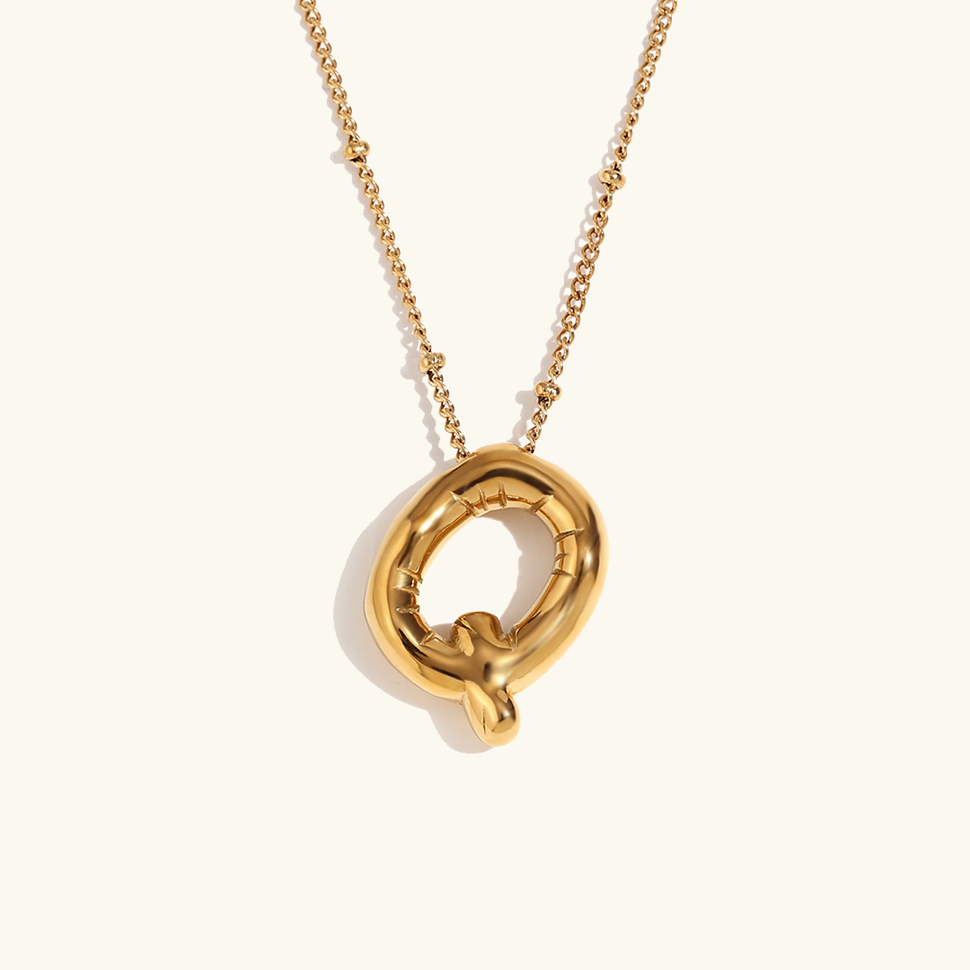 Balloon Gold Initial Necklace - Joie d’Or