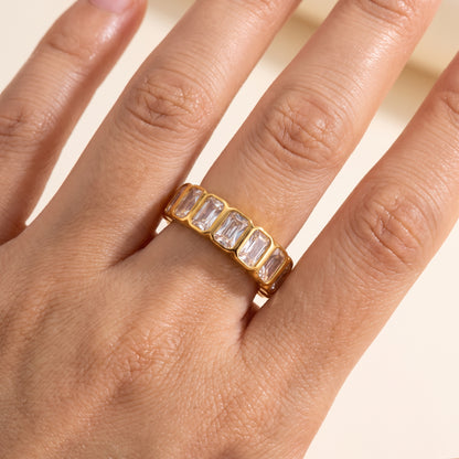 Sophie Baguette Eternity Gold Ring