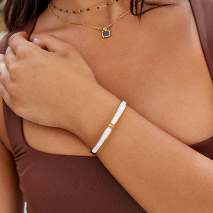 Sarah White Bangle