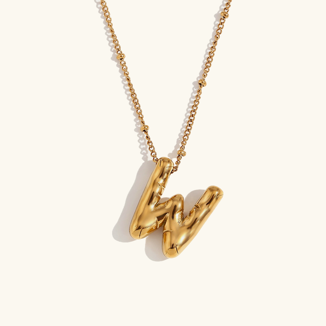 Balloon Gold Initial Necklace - Joie d’Or