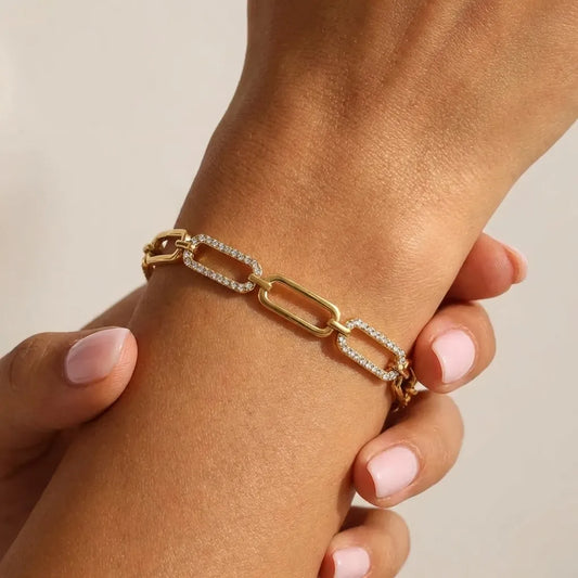Sofia Gold Link Bracelet - Joie d’Or